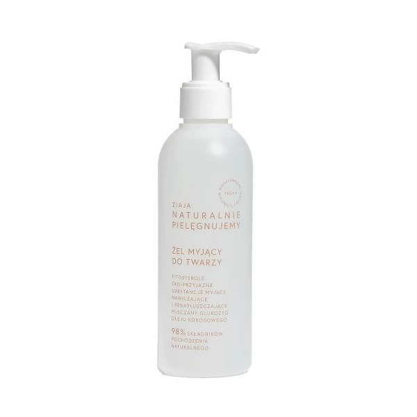 Ziaja Naturalnie Pielęgnujemy, żel myjący do twarzy, 200ml