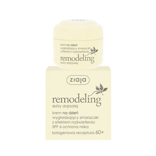 Ziaja Remodeling 60+, krem na dzień wygładzający zmarszczki, 50ml