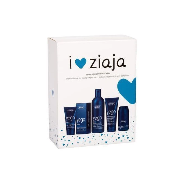 Ziaja Yego, krem nawilżający, 50ml + żel pod prysznic 3w1, 300ml + balsam po goleniu, 75ml + antyperspirant, 60ml