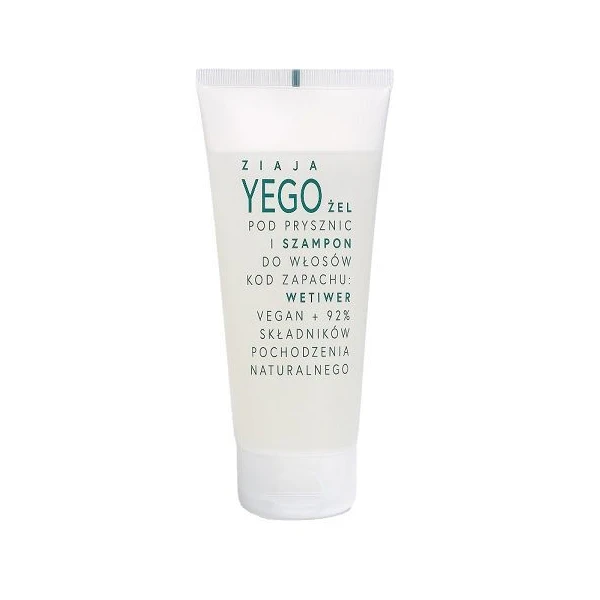 Ziaja Yego, żel pod prysznic i szampon, zapach - Wetiwer, 200ml