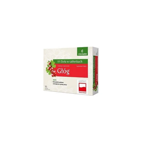 Zioła w tabletkach, Głóg, 90 tabletek